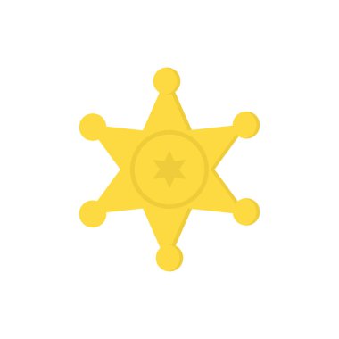 Altın yıldız şerif.