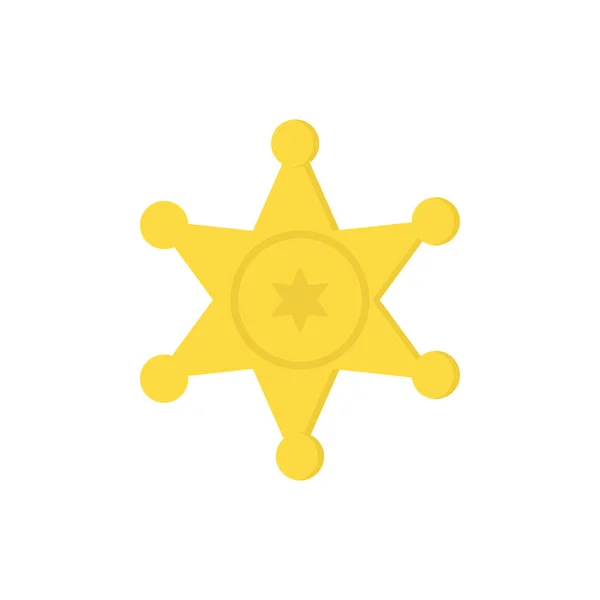 Gold star sheriff — Stock Vector