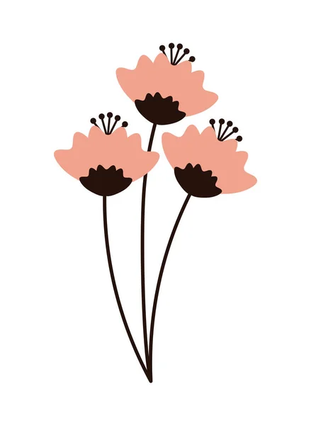 Букет квітів прикраса — стоковий вектор