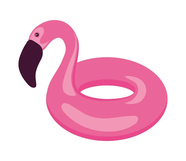 Flamingo flutuante inflável —  Vetores de Stock