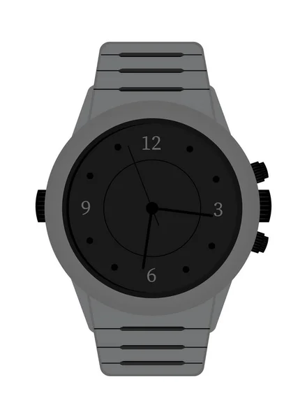 Horloge accessoire pictogram — Stockvector