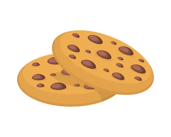 Cookies dengan chips - Stok Vektor