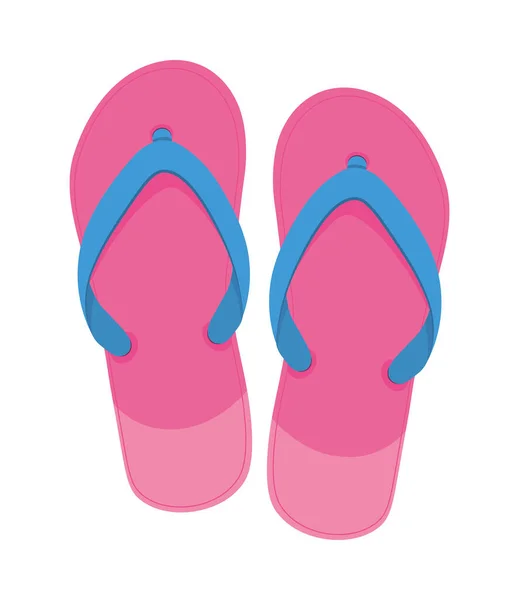 Rosa Flipflops — Stockvektor