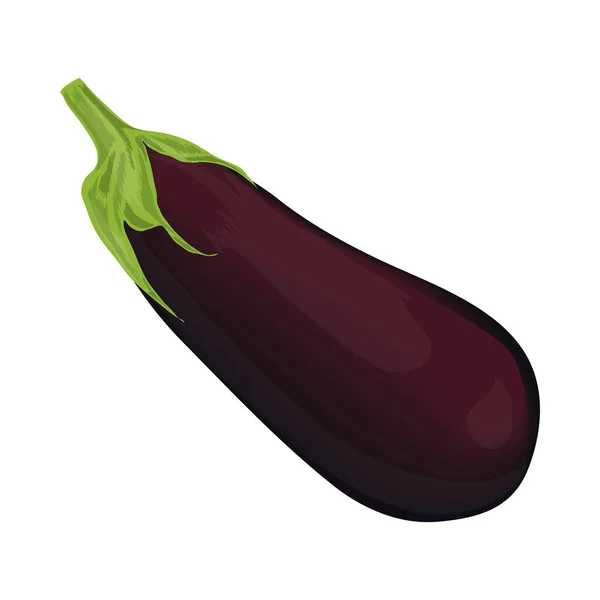 Aubergine groente icoon — Stockvector