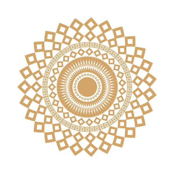 Mandala dekorasyonu detaylı — Stok Vektör