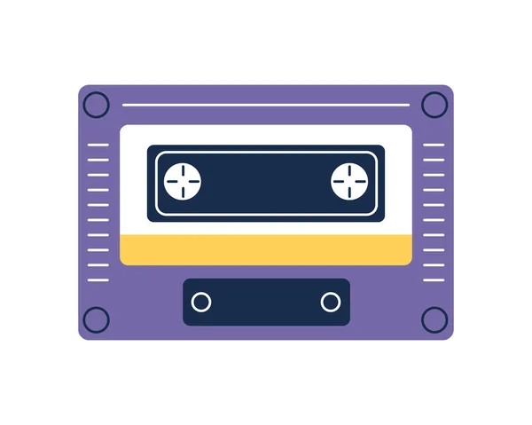 Retro cassette music — Stock Vector