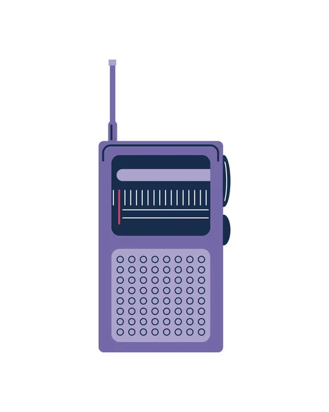 Retro bärbar radio — Stock vektor
