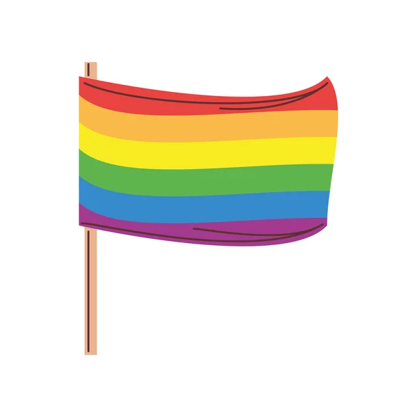 Stolthet lgbtq flagga — Stock vektor