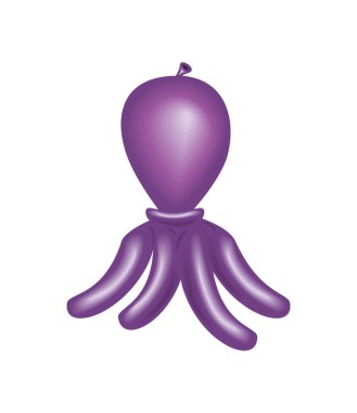 ahtapot balonlu hayvan