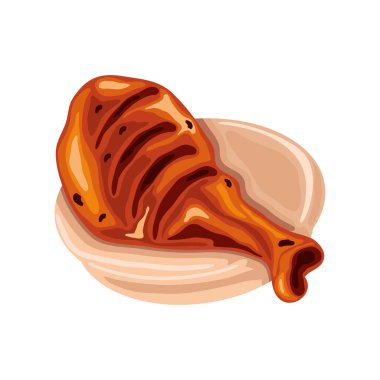 Kızarmış tavuk budu.