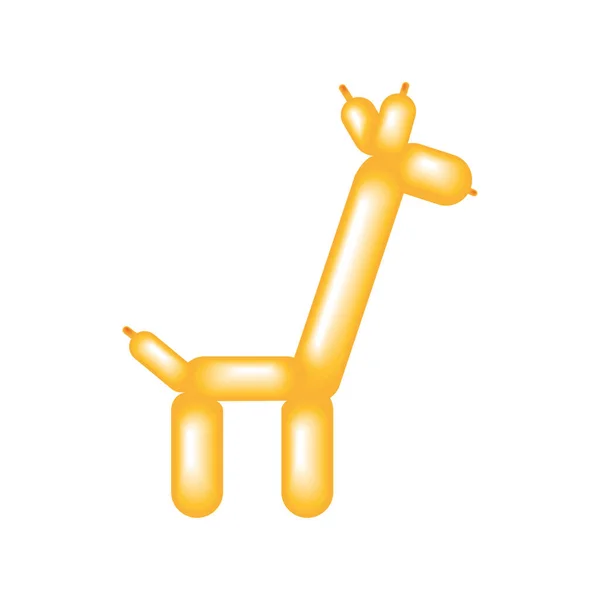 Giraffe ballon dier — Stockvector
