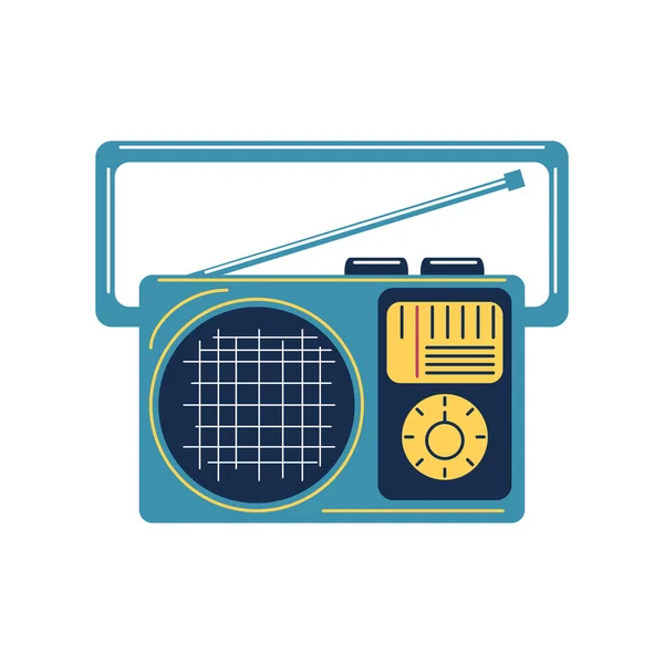 Vintage radio stereo — Stock Vector