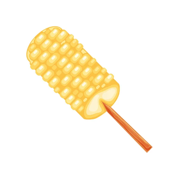 Bâton de maïs grillé — Image vectorielle