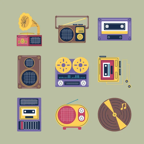 Retro müzik simgeleri