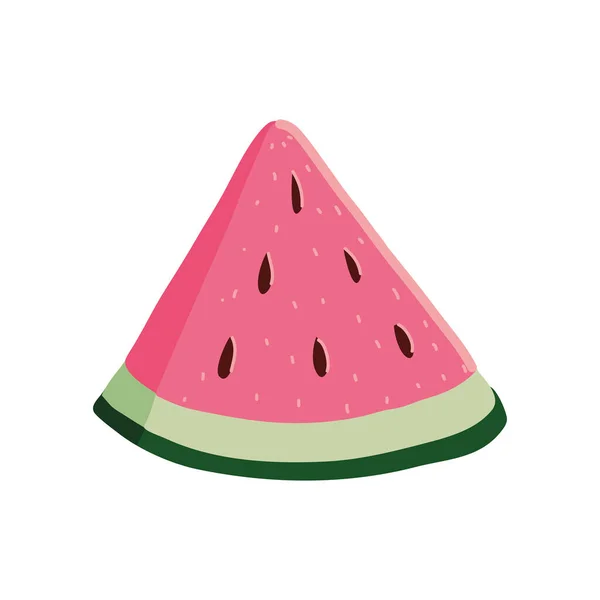 Scheibe Wassermelone Symbol — Stockvektor