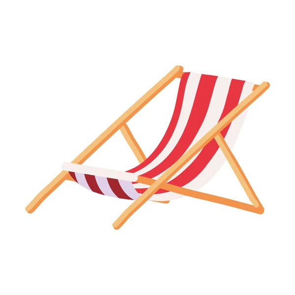 Plaży fotel ikona — Wektor stockowy