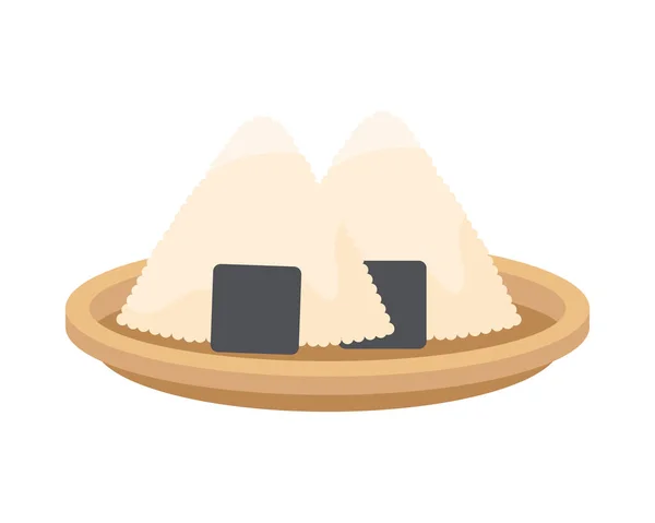 Onigiri japanisches Essen — Stockvektor