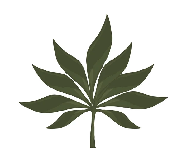 Ikon tanaman dedaunan - Stok Vektor