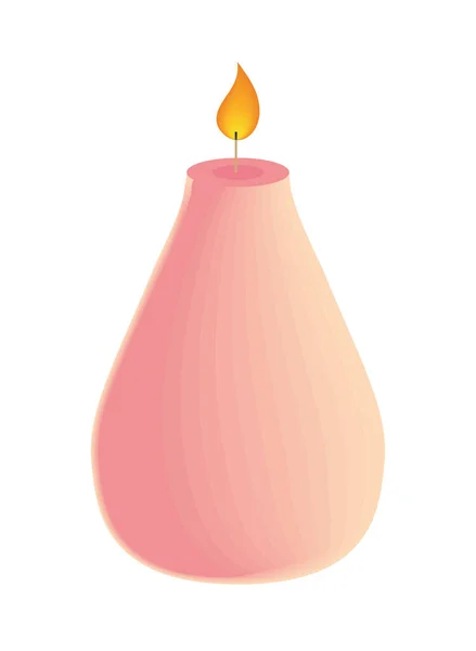 Luce decorativa della candela — Vettoriale Stock