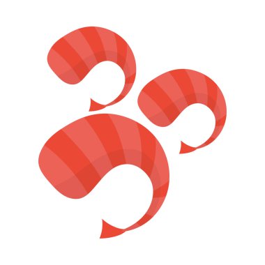 Karides deniz ürünleri simgesi