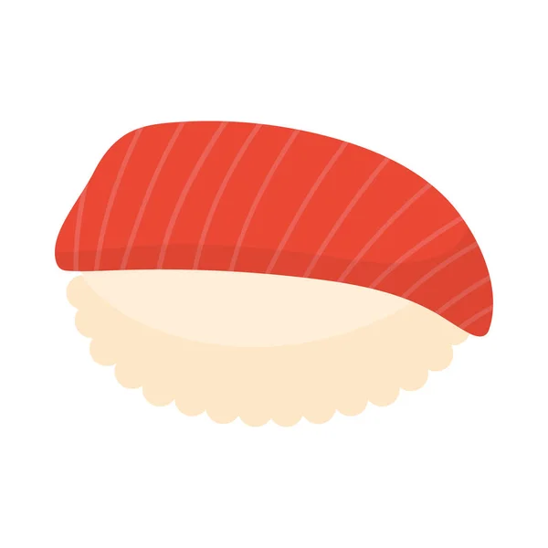 Riz sushi et poisson — Image vectorielle