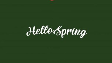 Merhaba bahar mektupları ve çiçek desenleri.