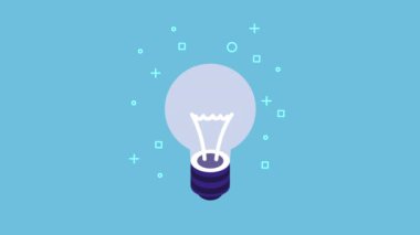 ampul ışığı enerji animasyonu