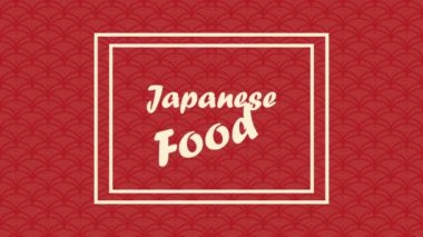 Çerçevedeki Japon yemekleri.