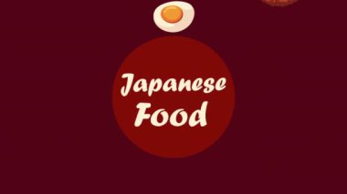 Japon yemekleri desenli.