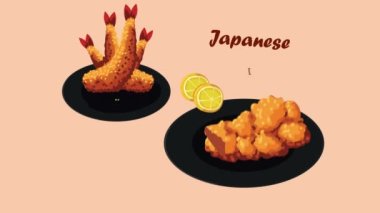 Japon yemeklerinin yanında yemek de var.