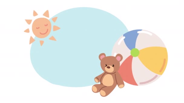 Giocattoli per bambini e animazione solare — Video Stock