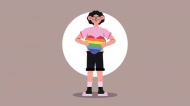 lgtbi topluluk lezbiyen karakter animasyonu