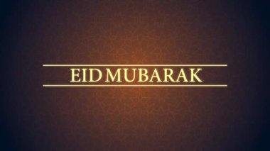 Kurban Mübarek altın harfli animasyon