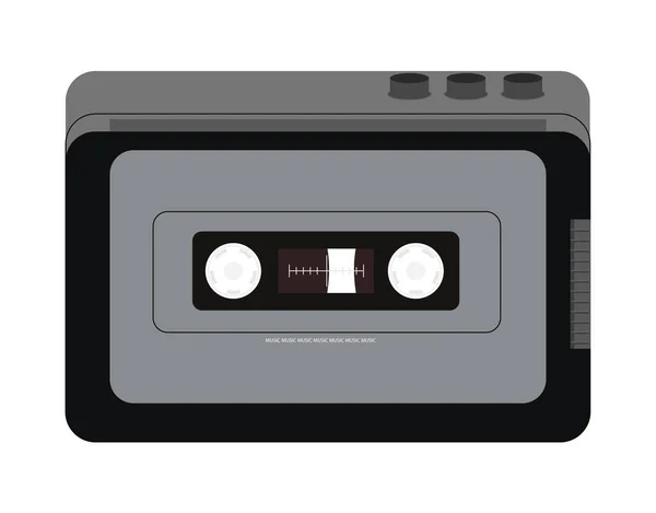 Vintage cassette icon — Stock Vector