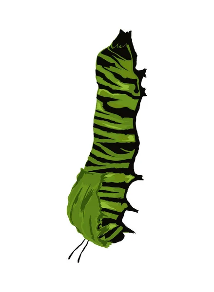 Caterpillar flat ikonen — Stock vektor
