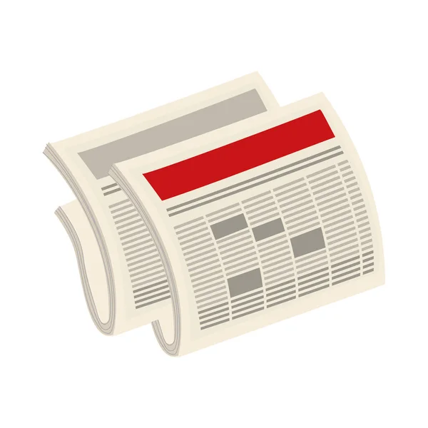 Diario diario en papel — Vector de stock