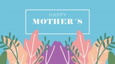 Yapraklarla dolu mutlu anneler günü mektupları