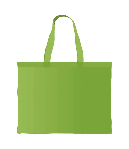 Grüne Einkaufstasche — Stockvektor