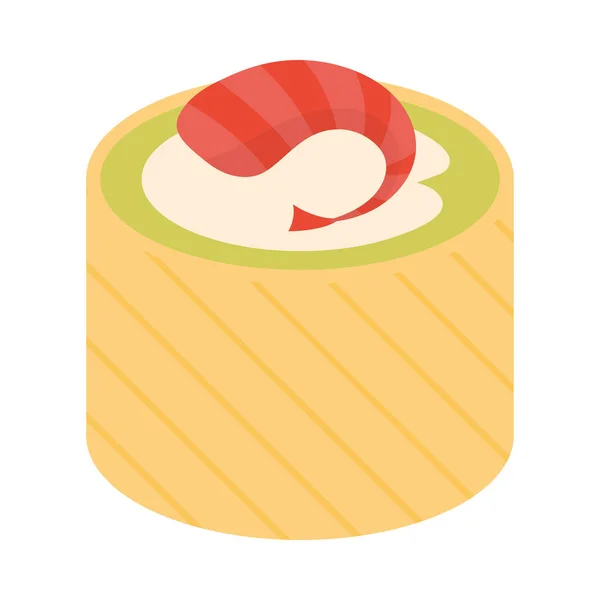 Sushi with shrimp — Stock Vector