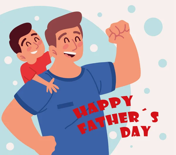 Šťastný Den otců — Stockový vektor