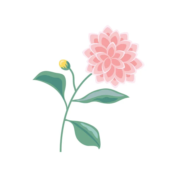 Ikona izolované květiny — Stockový vektor