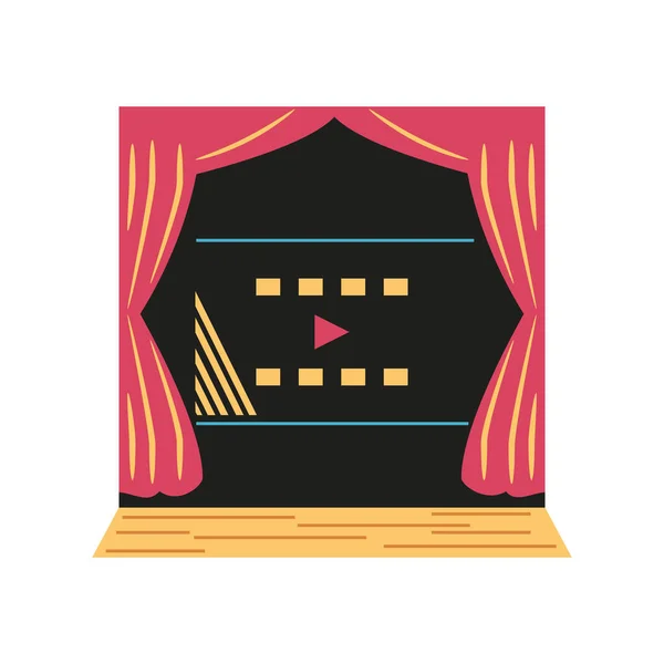 Movie screen icon — стоковый вектор