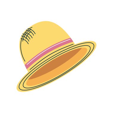 Hasır şapka aksesuarı