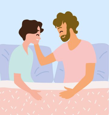 Yatakta eşcinsel bir çift