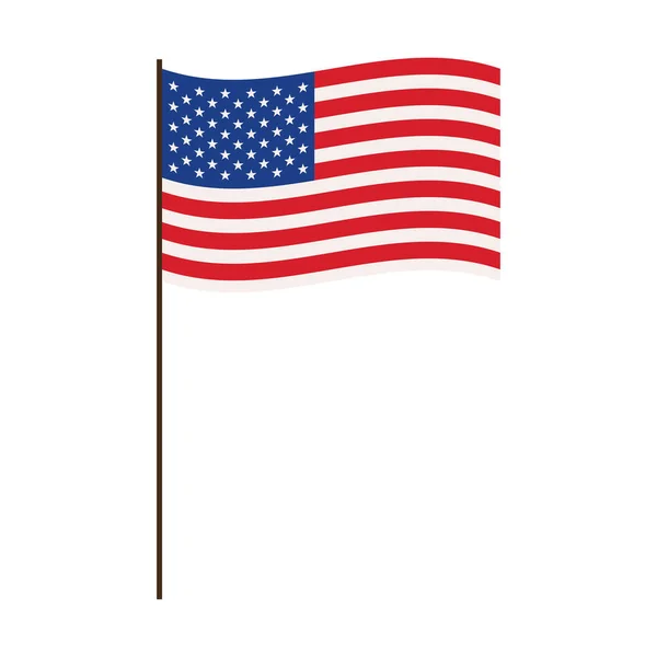 Bandeira americana nacional —  Vetores de Stock