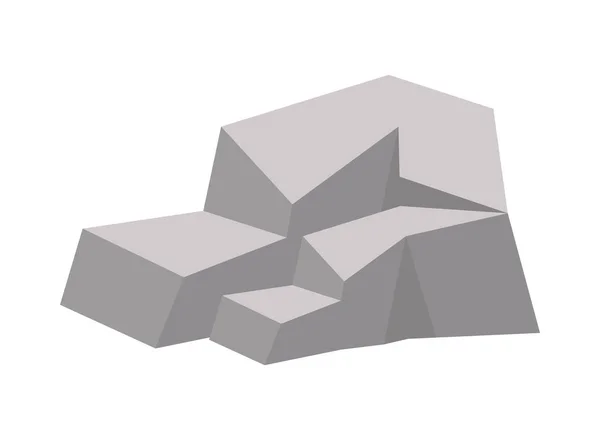 Pierre basse poly — Image vectorielle