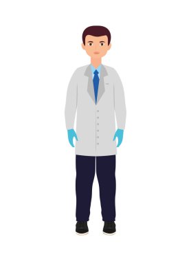 Doktor ile lateks eldiven