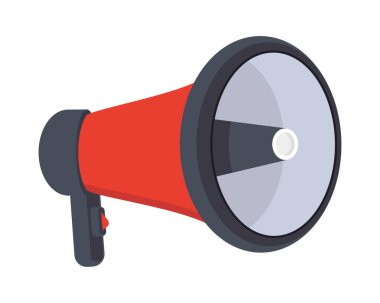 megafon simgesi izole edildi