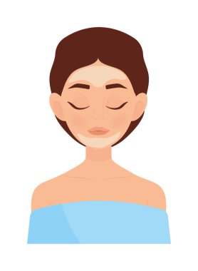 Kadın koyarak yüz kremi