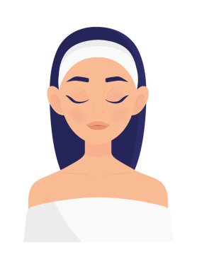 kadın saç bandı ile